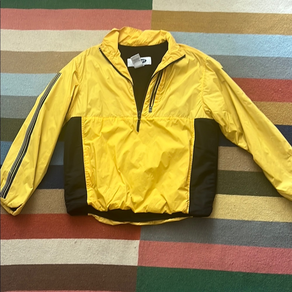 Old Navy Yellow and Black Windbreaker Jacket